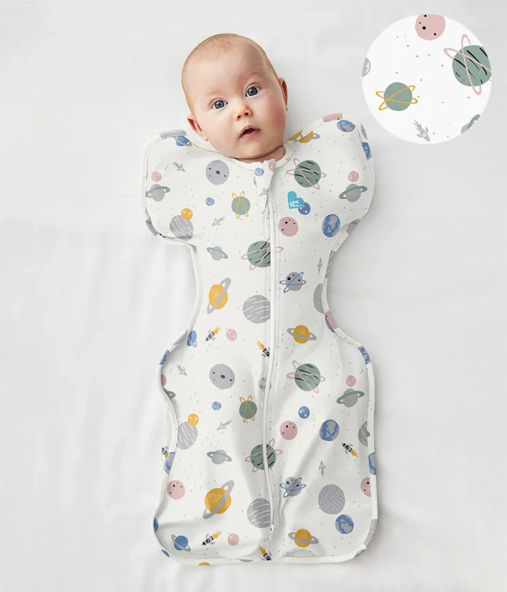 Swaddle Up™ 0.2 TOG Algodón Espacio blanco - Imagen 2