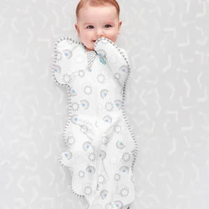 Swaddle Up™ 1.0 TOG Algodón Blanco Arcoiris
