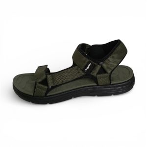 Sandalia deportiva de lona verde para hombre modelo Damato