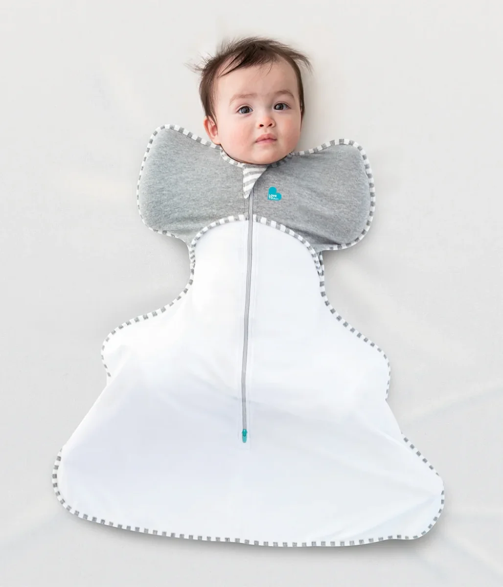 Swaddle Up™ Saco de arrullo especial para displasia de cadera 1.0 TOG Gris - Imagen 2