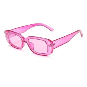 Lentes de sol estilo Vintage color rosa con morado