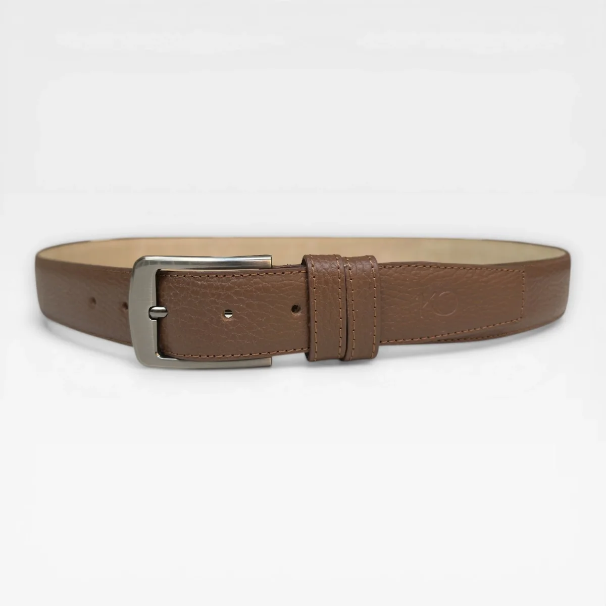 Cinturón Formal de Cuero Vacuno para Hombre 3.5cm – Hebilla Zamak Modelo Excellent - Imagen 9