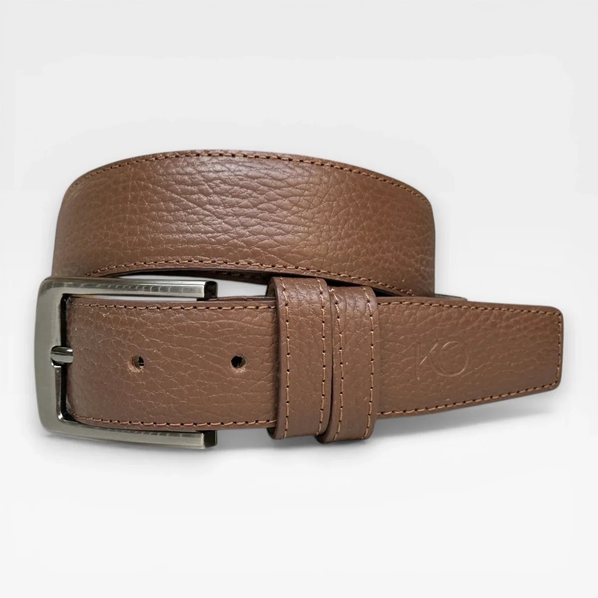 Cinturón Formal de Cuero Vacuno para Hombre 3.5cm – Hebilla Zamak Modelo Excellent - Imagen 8