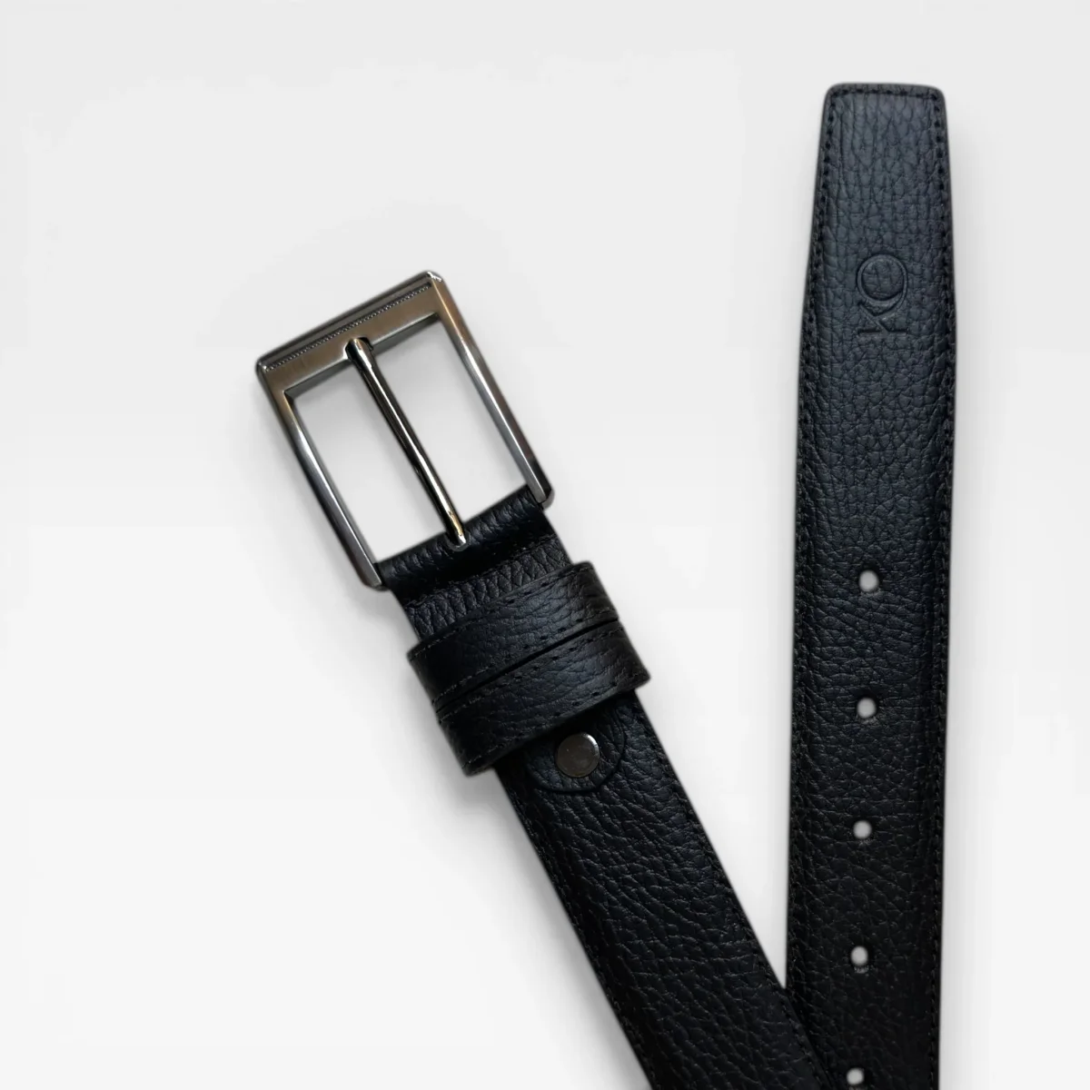 Cinturón Formal de Cuero Vacuno para Hombre 3.5cm – Hebilla Zamak Modelo Excellent - Imagen 5
