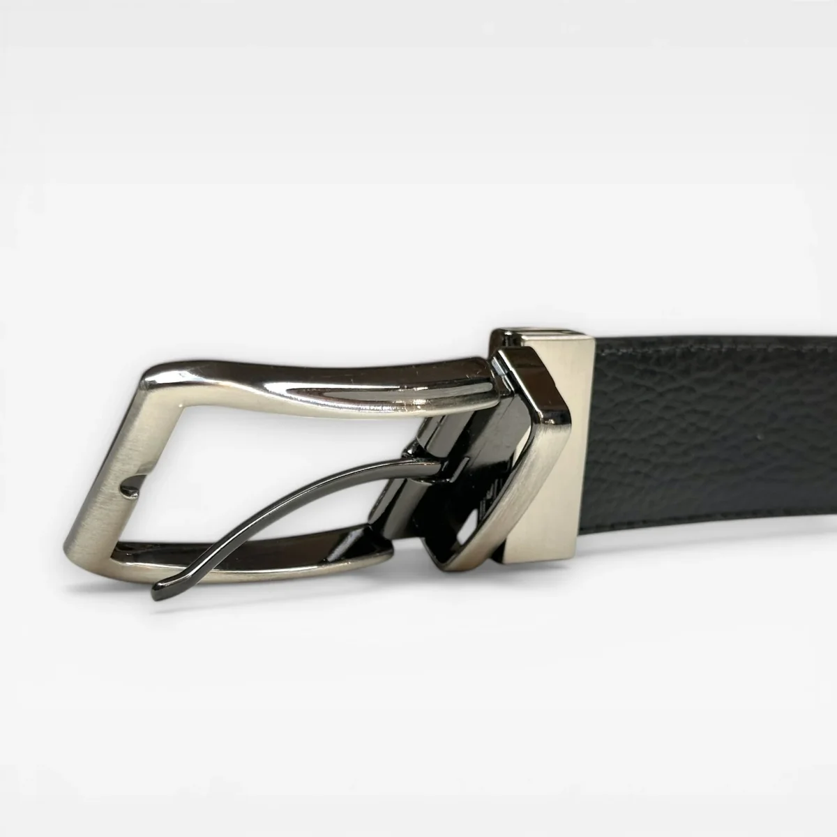 Cinturón Reversible de Cuero Legítimo para Hombre – Doble Faz Negro y Café - Imagen 8