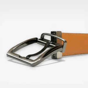 Cinturón Reversible de Cuero Legítimo para Hombre – Doble Faz Negro y Café