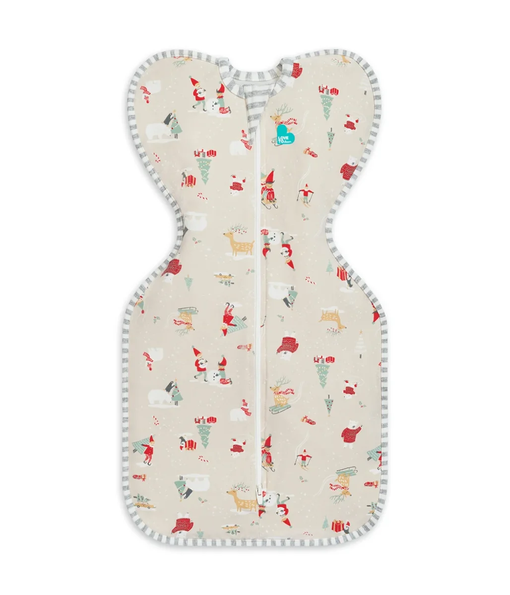 Swaddle Up™ 1.0 TOG Algodón Beige Fiesta de nieve - Imagen 3