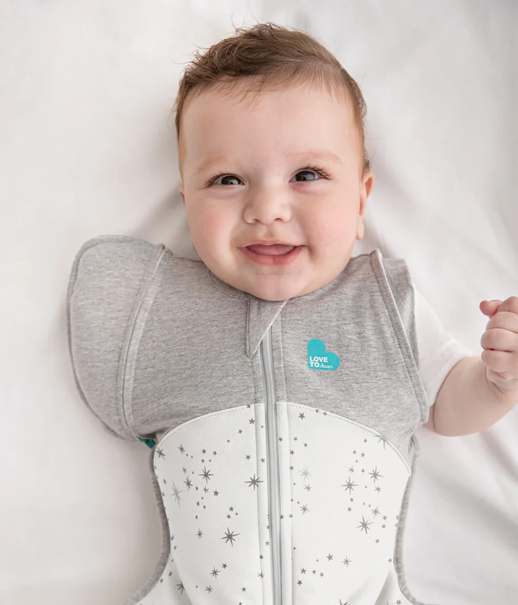 Swaddle Up™ Bolsa de transición 1.5 TOG Algodón Blanco Estrella del Norte - Imagen 2