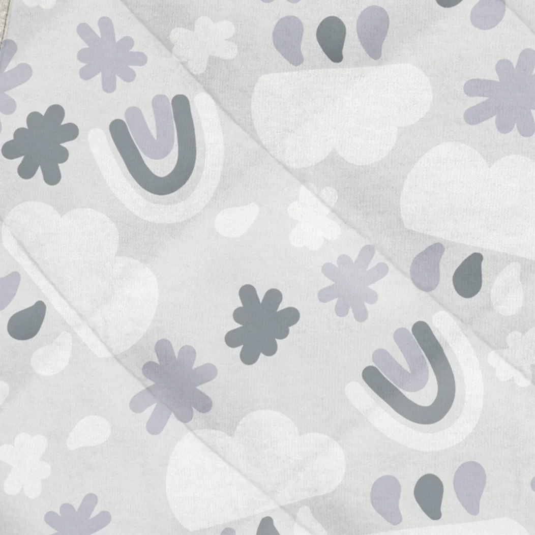 Saco de Dormir 2.5 TOG Algodón Orgánico/Lana Merino Gris Nubes - Imagen 4