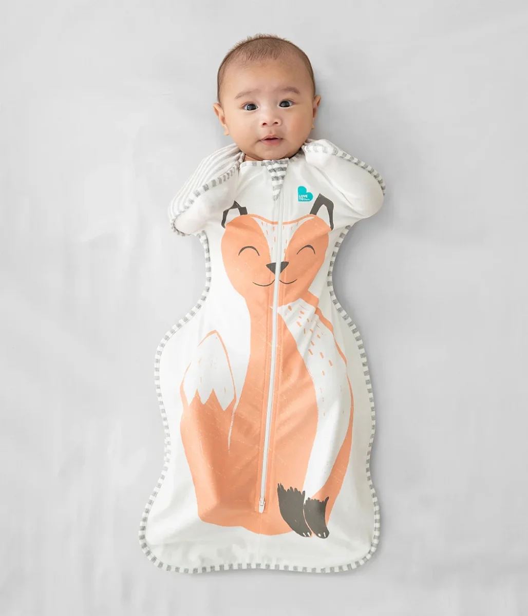 Swaddle Up™ 1.0 TOG Algodón Naranja Lyric The Fox™ - Imagen 6