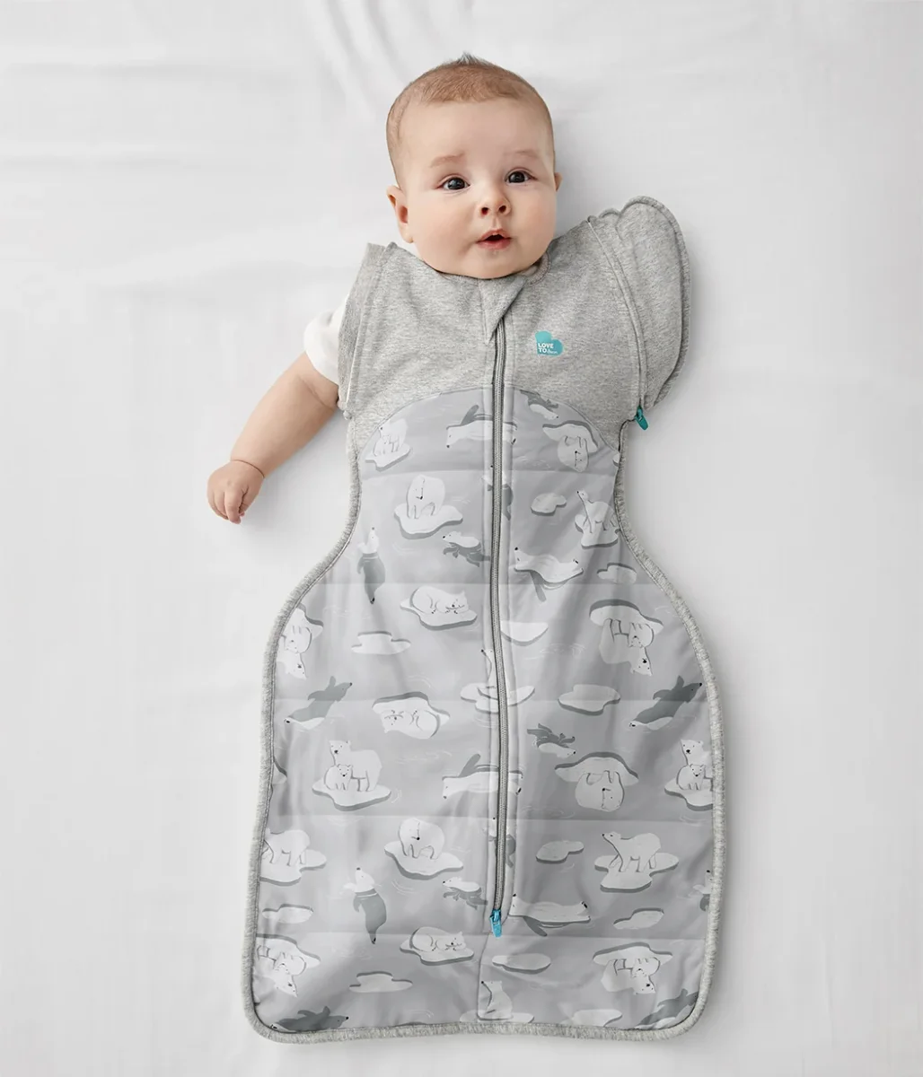 Swaddle Up™ Bolsa de transición 3.5 TOG Algodón Gris Polo Sur - Imagen 6