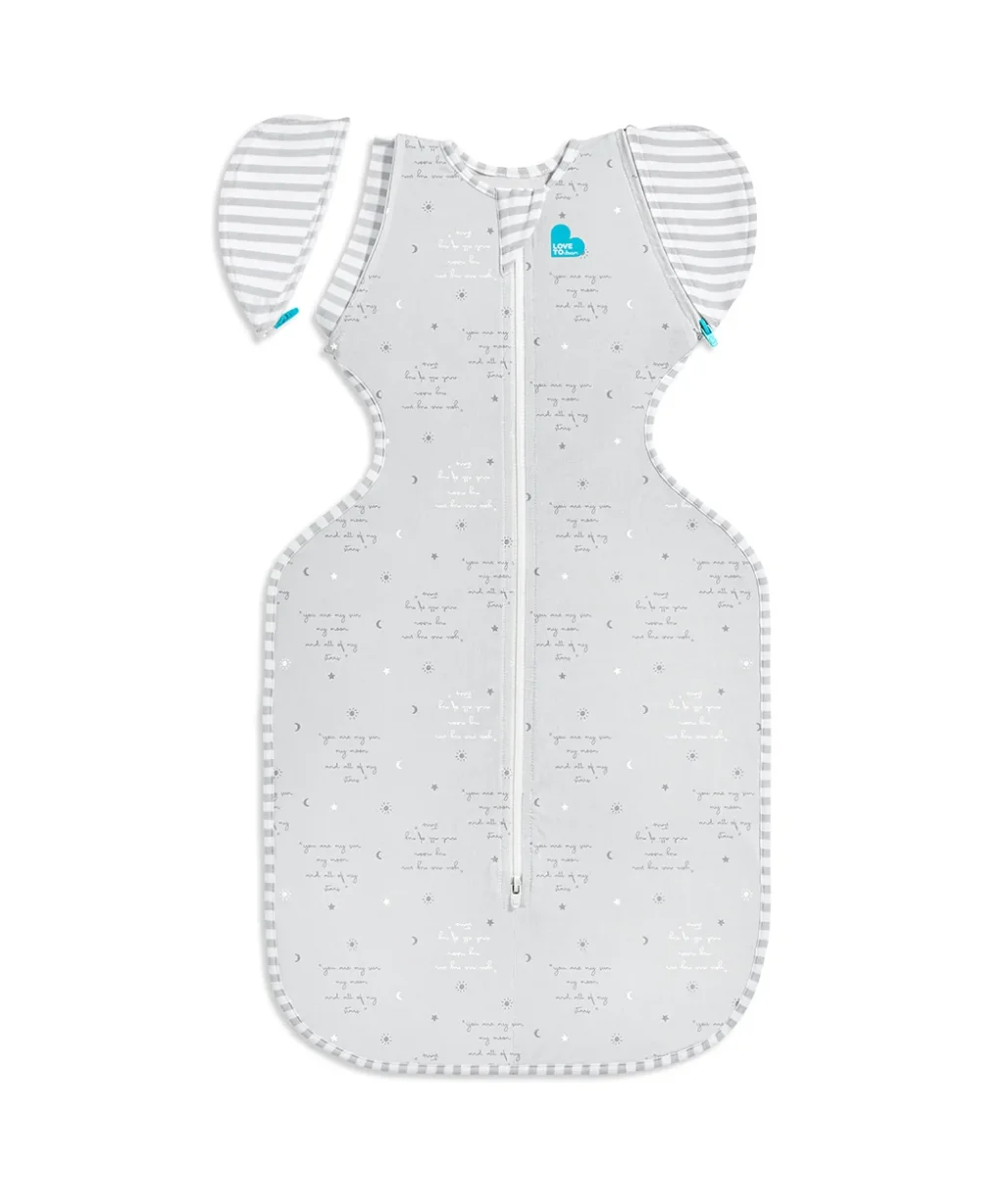 Swaddle Up™ Bolso de Transición 0.2 TOG Algodón Gris Eres Mi - Imagen 3