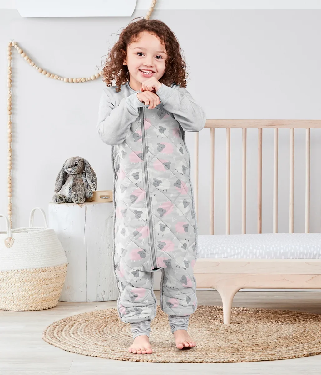 Traje de dormir 2.5 TOG Algodón orgánico/Lana Merino Oveja rosa