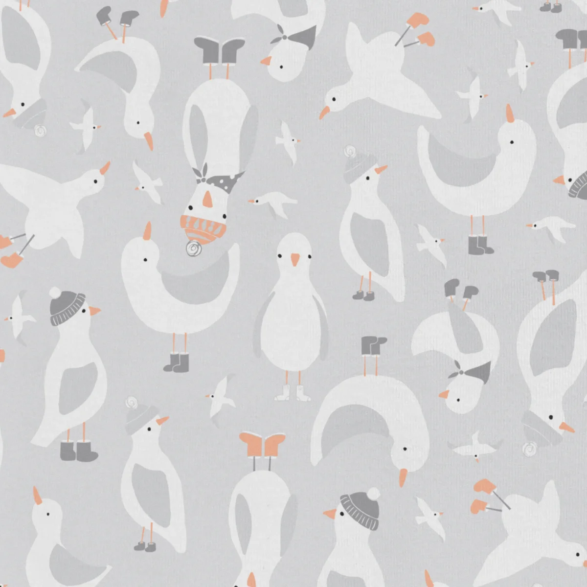 Pijama 0.2 TOG Algodón Orgánico Gris Gaviotas - Imagen 4