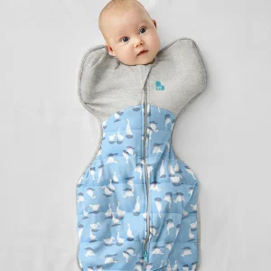 Swaddle Up™ 2.5 TOG Algodón Azul Polvoriento Silly Goose