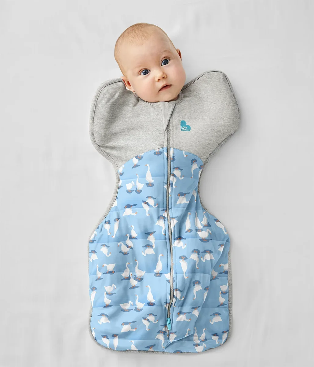 Swaddle Up™ 2.5 TOG Algodón Azul Polvoriento Silly Goose