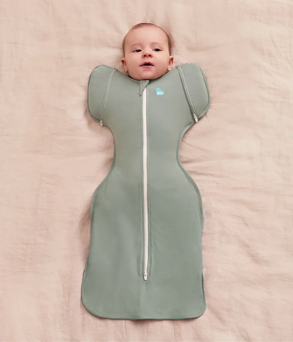 Swaddle Up™ Saco de dormir de transición 2 en 1 1.0 TOG de Viscosa de Bambú Verde Oliva Intenso - Imagen 8