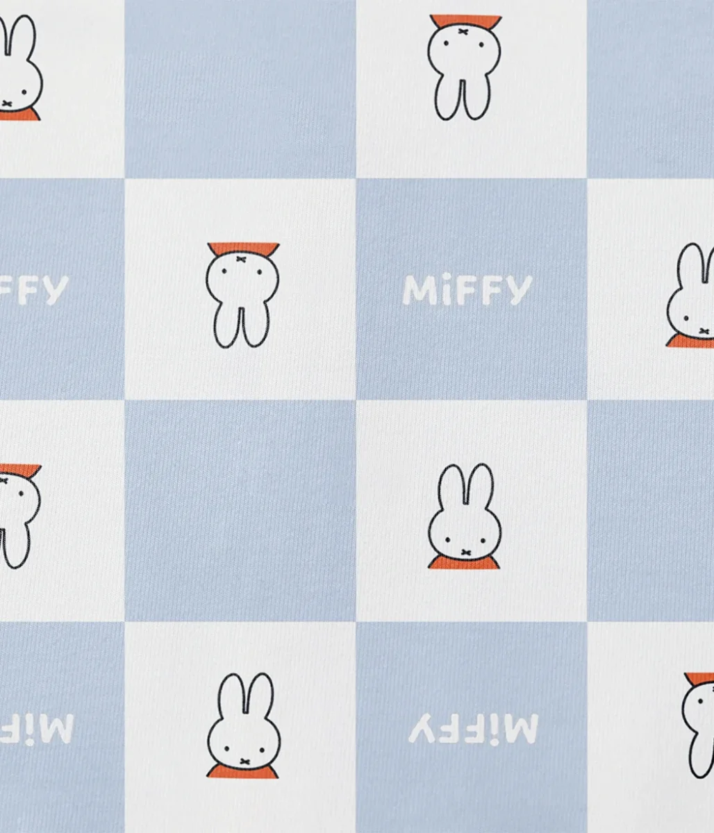 Swaddle Up™ 2 en 1 Saco de Transición 1.0 TOG de Algodón Azul Miffy con Estampado de Cuadros - Imagen 5