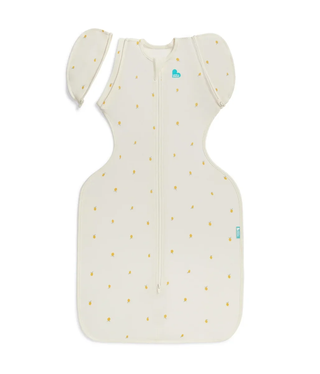 Swaddle Up™ Saco de dormir de transición 1.0 TOG Viscosa de bambú Crema Limones - Imagen 3