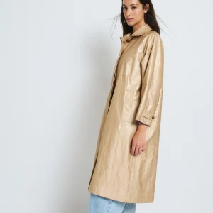 Gabardina Oro Metal Dorado