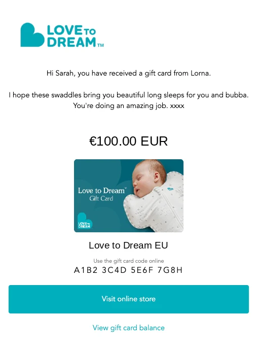 Love to Dream Tarjeta regalo - Imagen 3