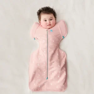 Swaddle Up™ Bolso de transición 1.5 TOG Algodón Luna y espalda rosa polvoriento