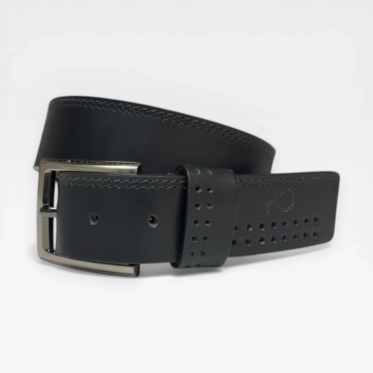 Cinturón Casual de Cuero Genuino para Hombre 4cm – Perforaciones Modelo Distinctive - Imagen 6