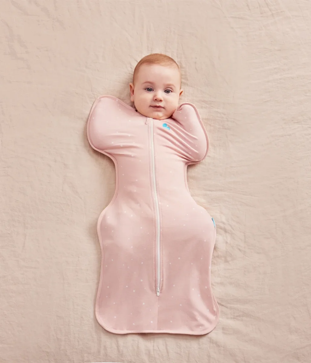 Swaddle Up™ Saco de arrullo 1.0 TOG Algodón Rosa Polvo Estrella Brillante - Imagen 9