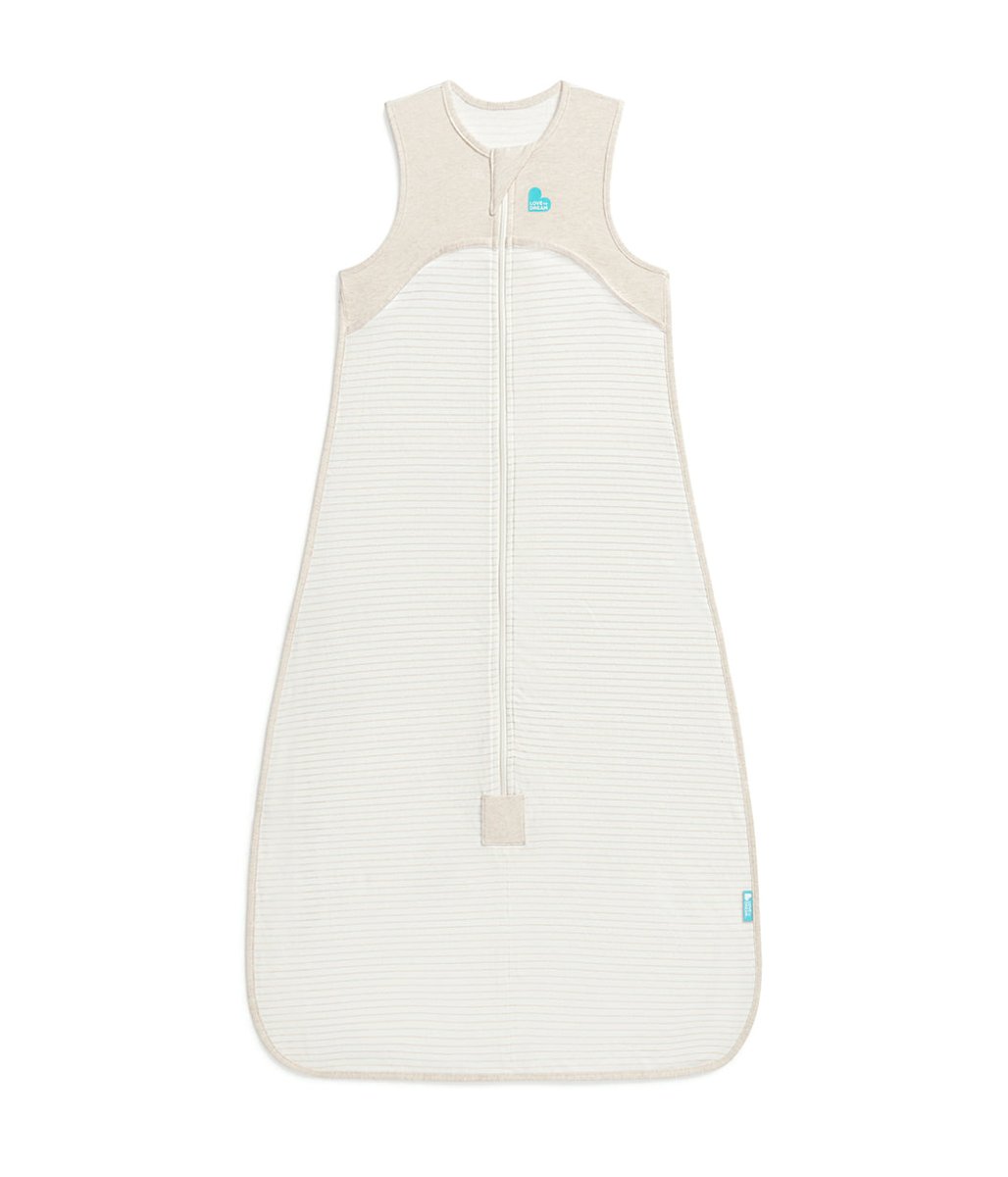 Saco de Dormir sin Mangas 0.2 TOG Algodón Beige Rayas marineras - Imagen 3