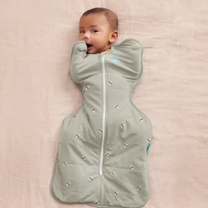 Swaddle Up™ 2.5 TOG Algodón Verde Oliva con Abejas