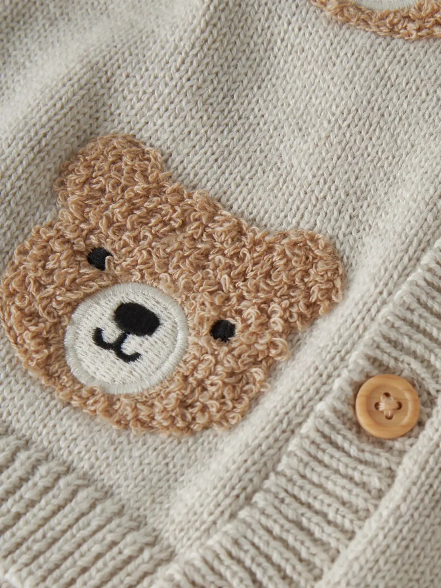 Chaqueta Ositos Beige -NAME IT - Imagen 4