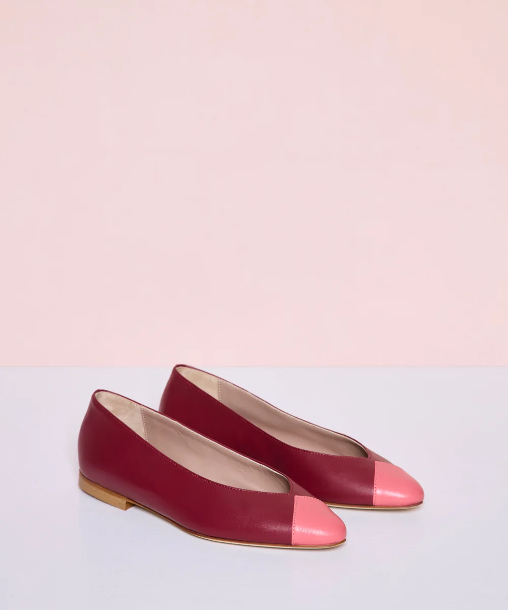 Jackie Diamond Burdeos Puntera Coral