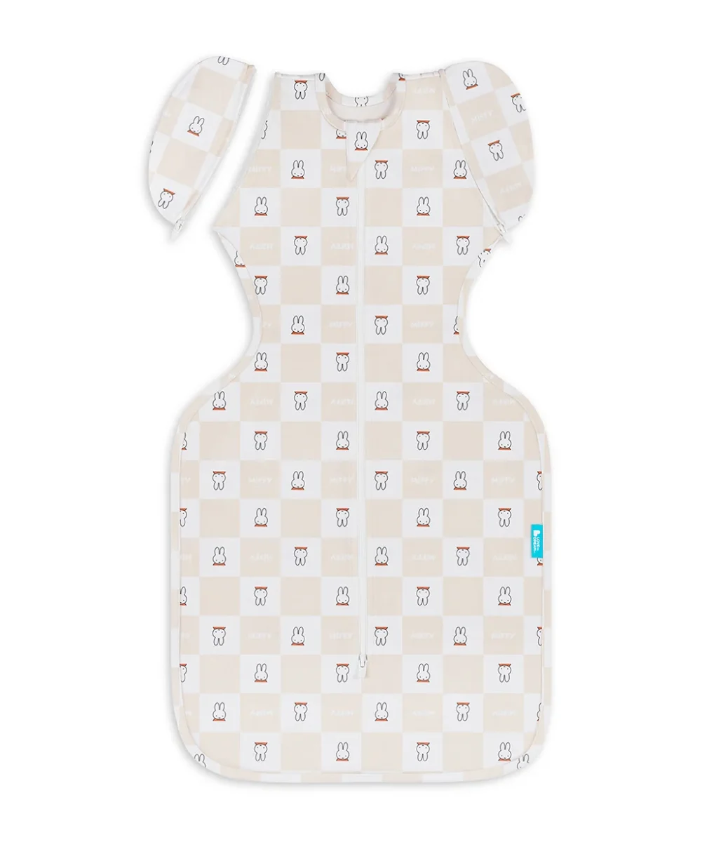 Swaddle Up™ 2-en-1 de Transición 1.0 TOG Algodón Birch Miffy Checker - Imagen 3