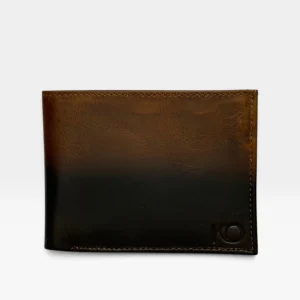 Billetera Hombre Cuero Vacuno Difuminado Café a Negro con RFID