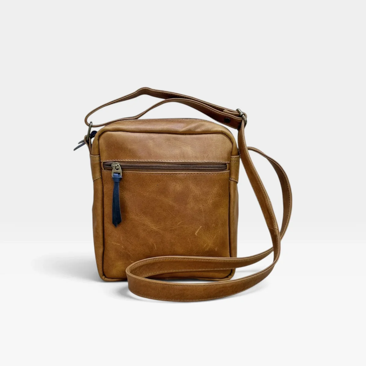 Bolso Manos Libres Cruzado en Cuero Genuino para Hombre — Diseño Minimalista - Imagen 6