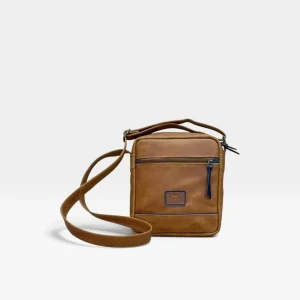 Bolso Manos Libres Cruzado en Cuero Genuino para Hombre — Diseño Minimalista