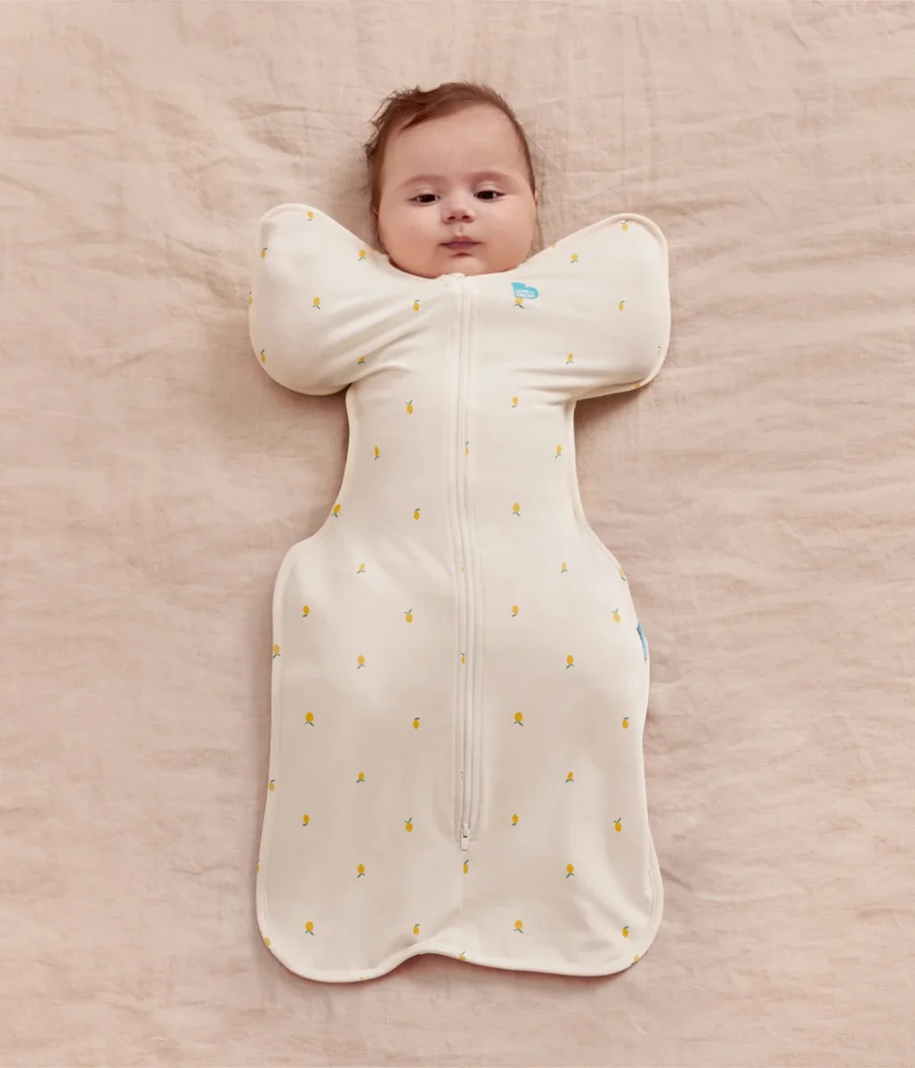 Swaddle Up™ Saco de Arrullo Viscosa de Bambú Crema Limones - Imagen 2