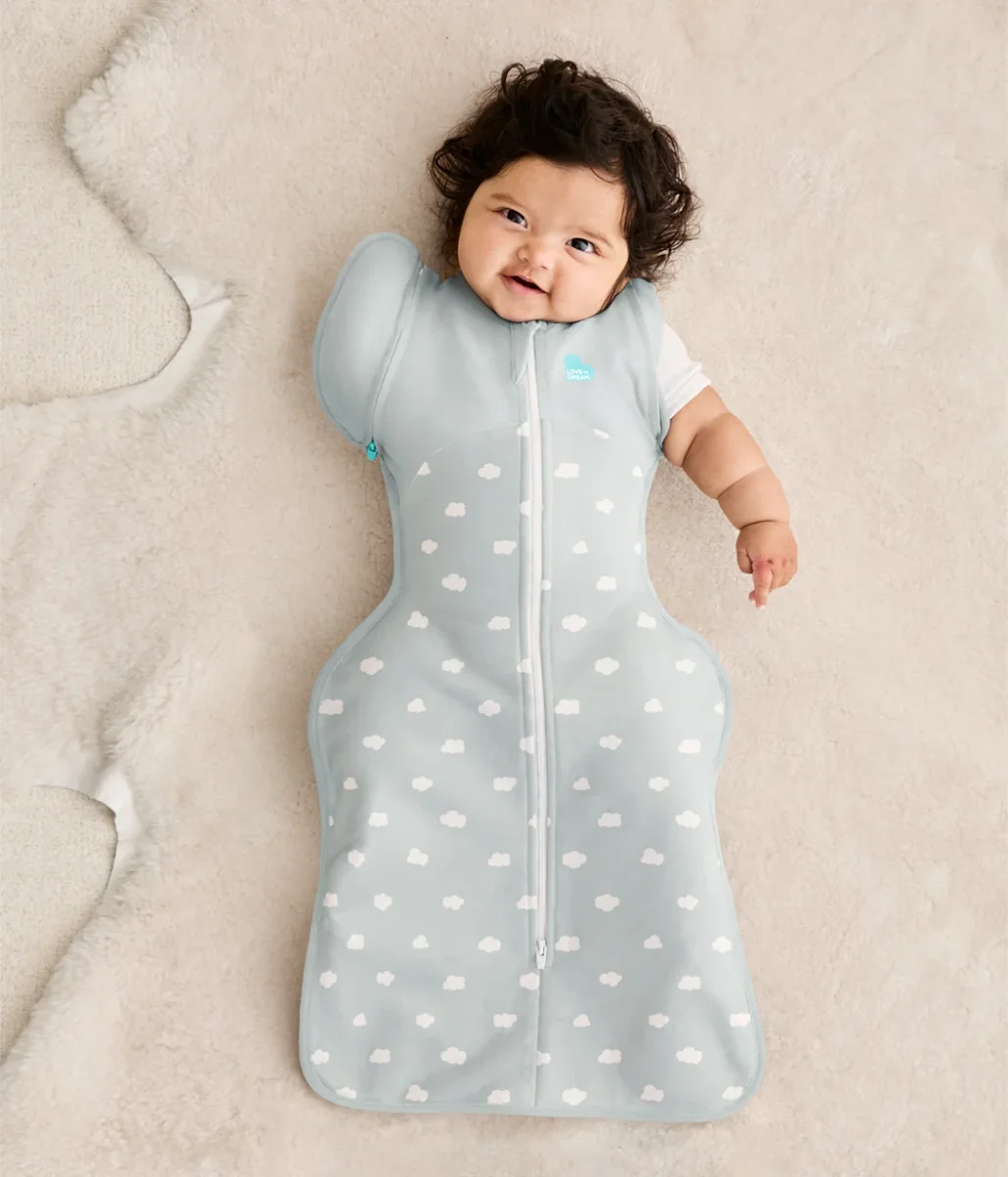 Swaddle Up™ Bolso de transición 1.5 TOG Algodón Oliva claro Mini Nube