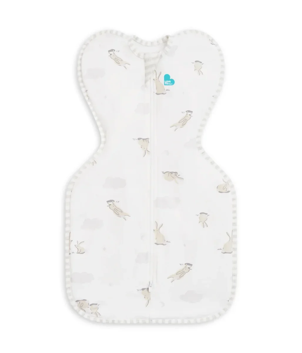 Swaddle Up Starter Set | 1,0 TOG | Blanco Nubes Conejitos | Blanco Soñador | Jaspeado Natural - Imagen 4