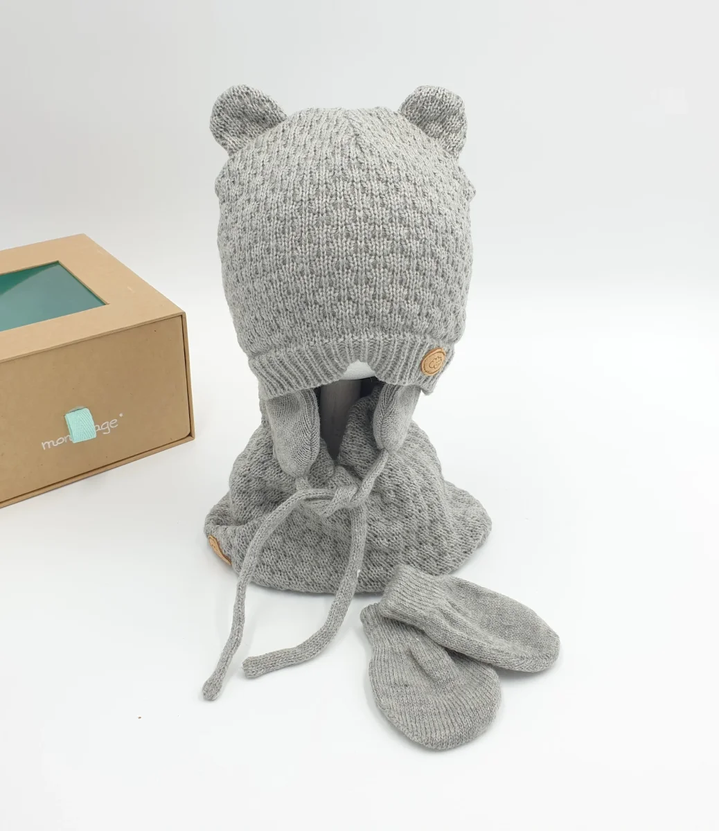 Conjunto de gorro, cuello cruzado y manoplas- Monnuage - Imagen 6