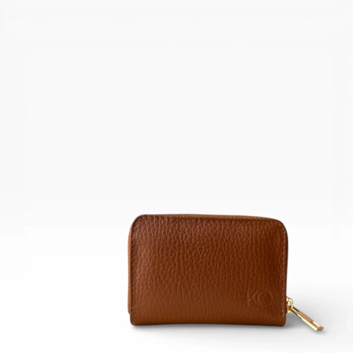Billetera Minimalista de Cuero Vacuno para Mujer – Cierre Dorado Modelo Subtle - Imagen 4