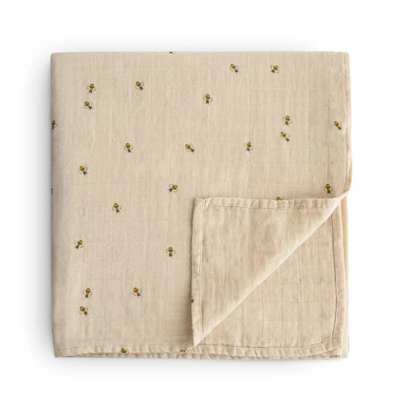 Muselina estampada Abejas- MUSHIE