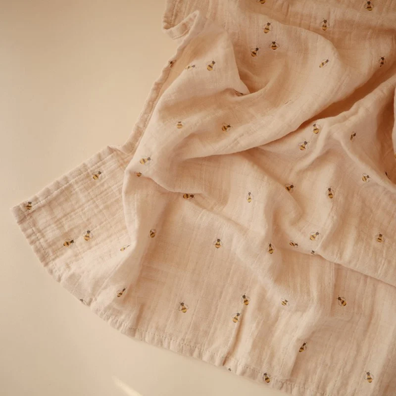 Muselina estampada Abejas- MUSHIE - Imagen 5