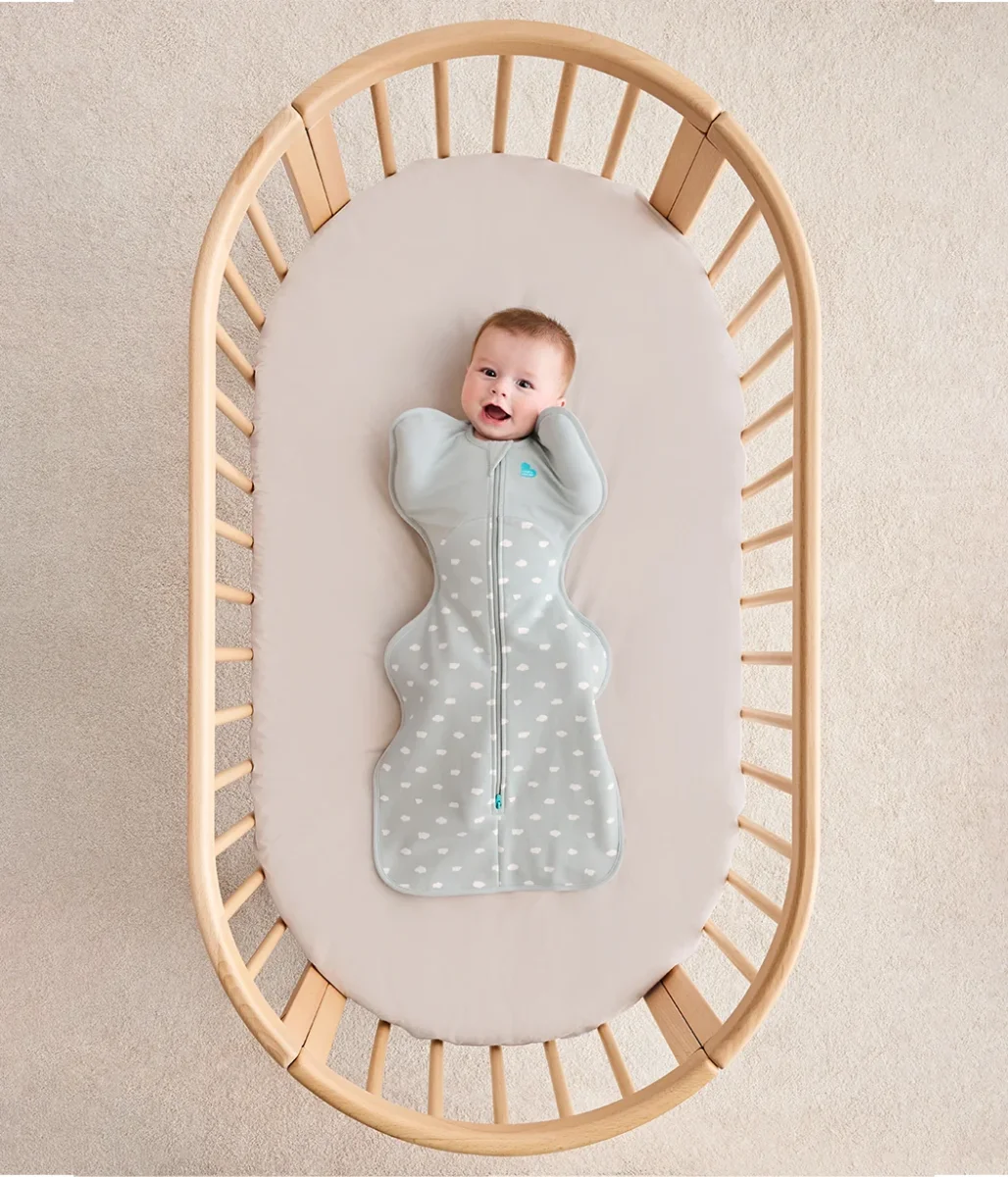 Swaddle Up™ 1.5 TOG Algodón Oliva Claro Mini Nube - Imagen 5