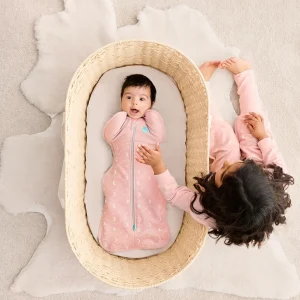 Swaddle Up™ 1.5 TOG Algodón Luna y espalda rosa polvoriento