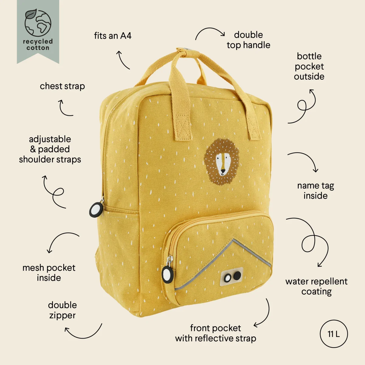 Mochila de animales grande León - TRIXIE - Imagen 6