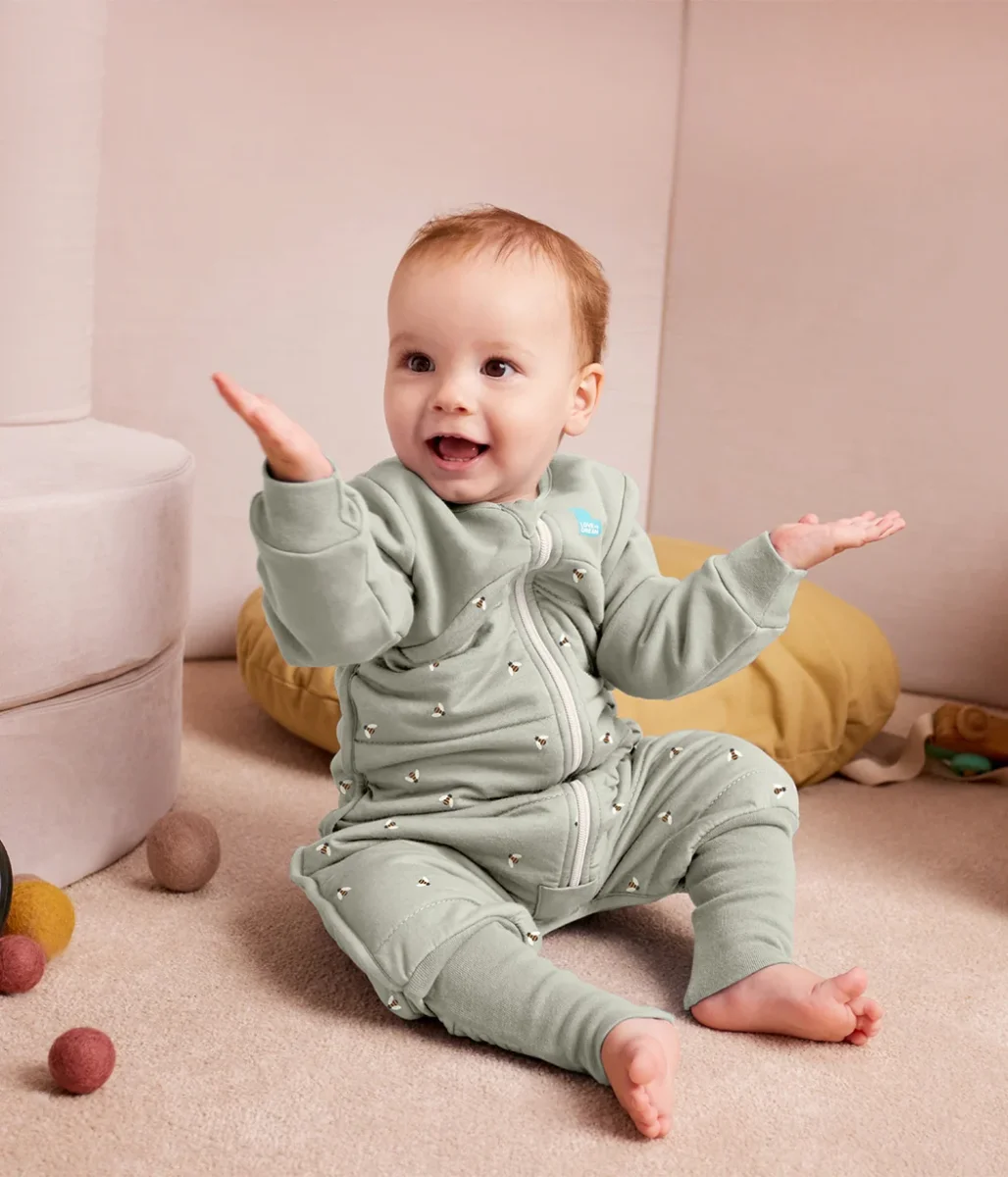 Pijama manga larga 2.5 TOG Algodón Oliva Abejas - Imagen 2