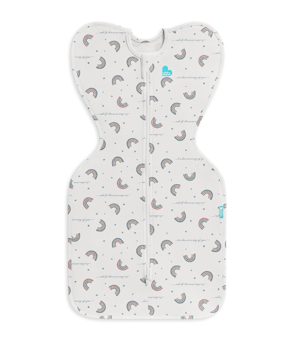 Swaddle Up™ 1.0 TOG Algodón Blanco Sueño Arcoíris - Imagen 3