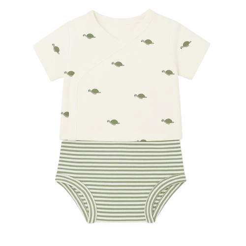 Conjunto Primera Puesta Manga Corta y Ranita Tortugas- MORE THAN BABIES