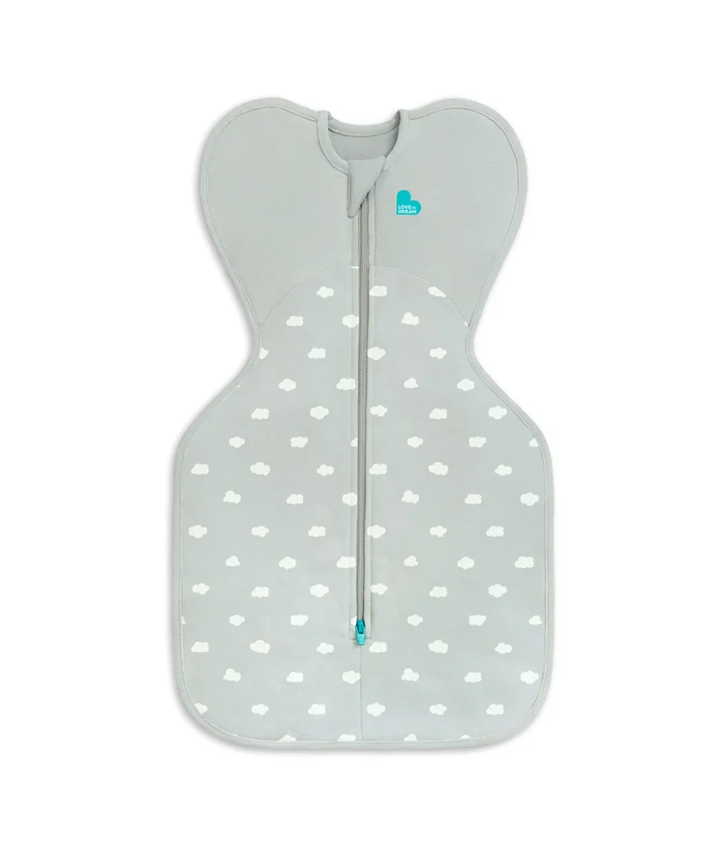 Swaddle Up™ 1.5 TOG Algodón Oliva Claro Mini Nube - Imagen 3